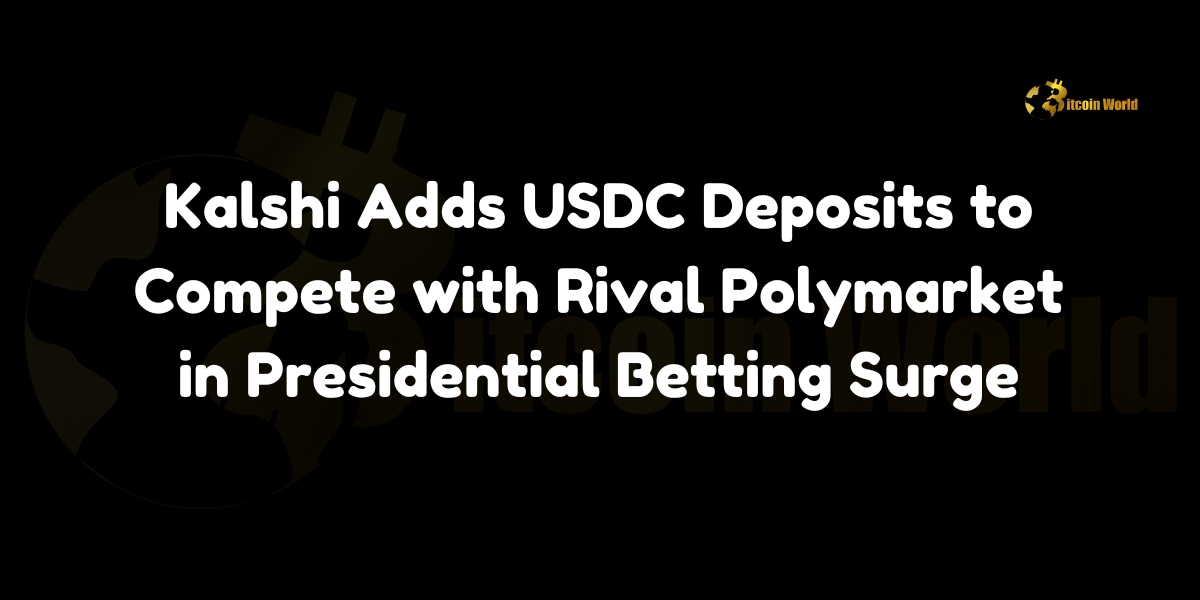 Kalshi introduces USDC deposits to enhance political betting options, competing with offshore rival Polymarket.