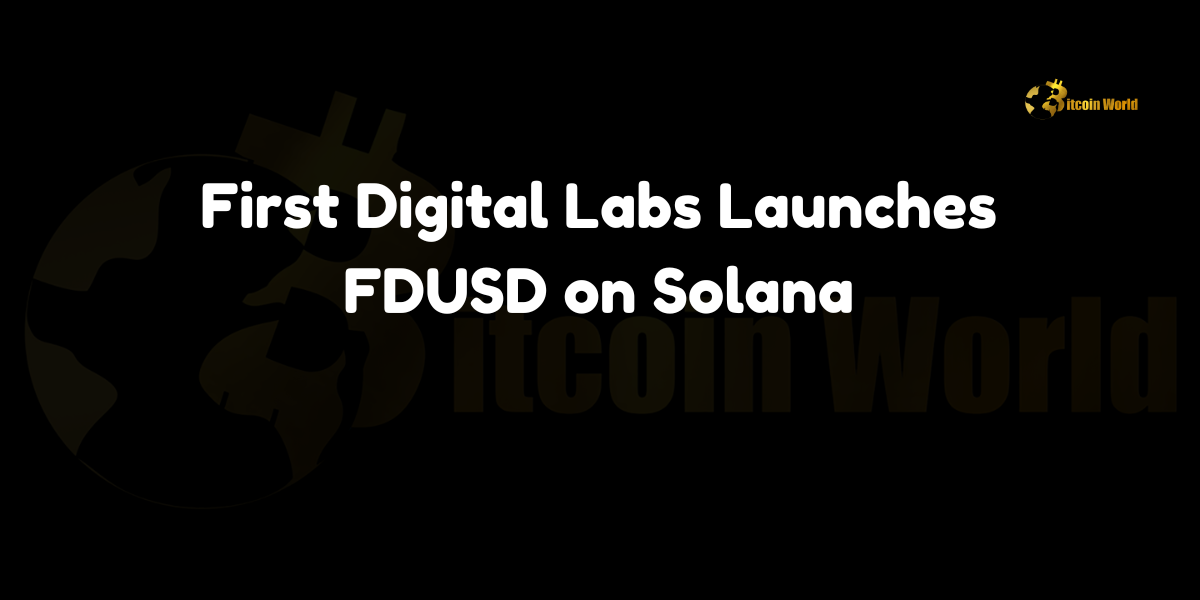 First Digital Labs launches FDUSD on Solana, enabling faster and more efficient transactions.