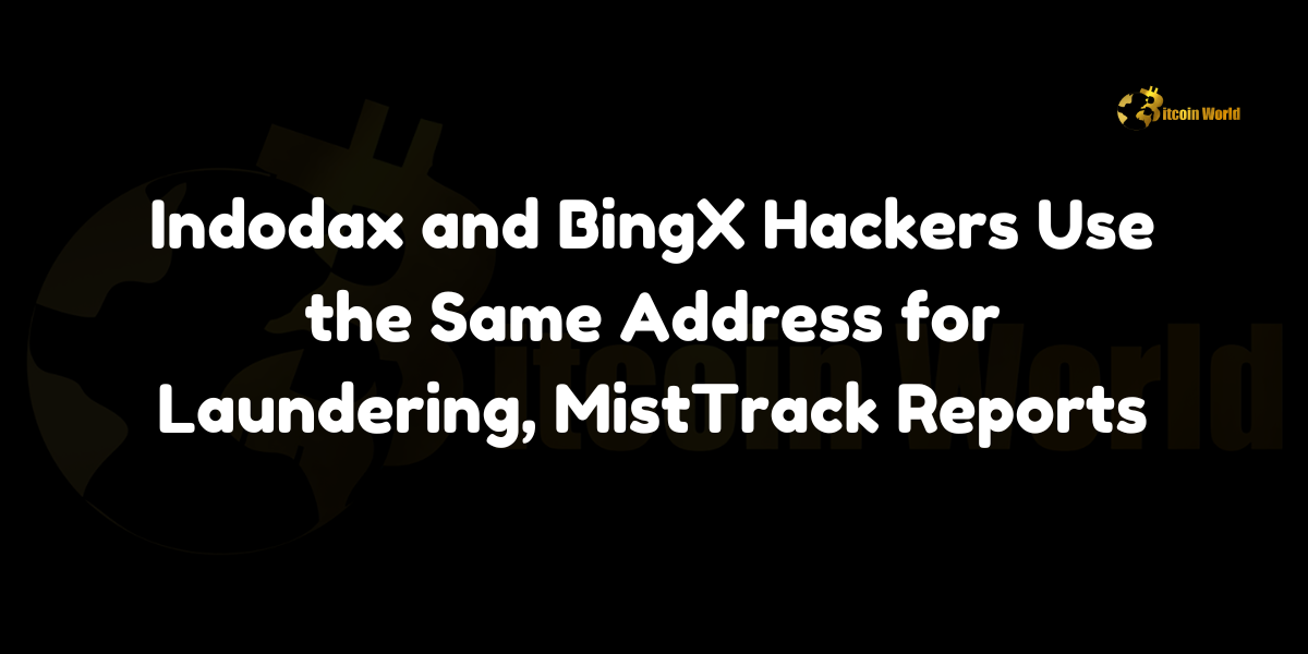 Hackers targeting Indodax and BingX use the same laundering address, revealing cross-network tactics.