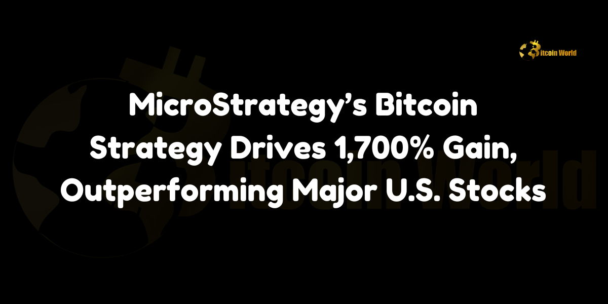 MicroStrategy's Bitcoin strategy drives a 1,700% gain, outperforming major U.S. stocks.