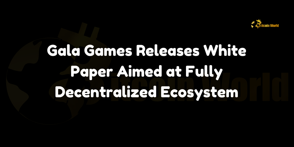 Gala Games unveils the GalaChain Decentralization White Paper, outlining a four-phase strategy to transform its Hyperledger Fabric-based GalaChain into a fully decentralized ecosystem.