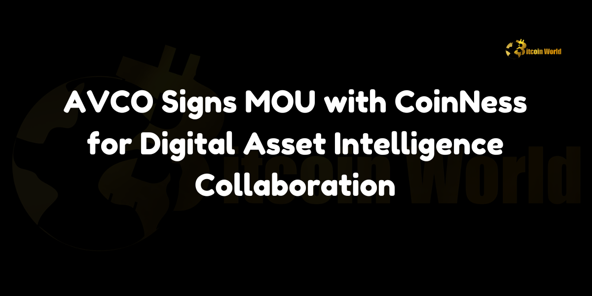 AVCO partners with CoinNess to enhance digital asset intelligence.