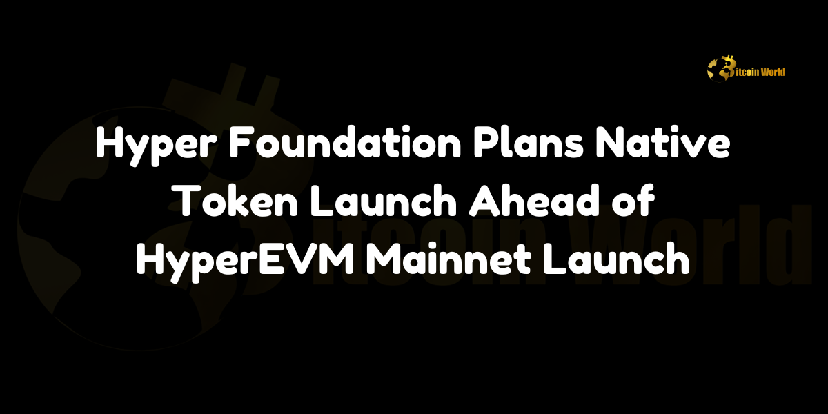 Hyper Foundation Plans Native Token Launch Ahead of HyperEVM Mainnet Launch