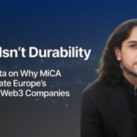 Scale Isn't Durability: Varun Datta on Why MiCA Could Create Europe's Strongest Web3 Companies