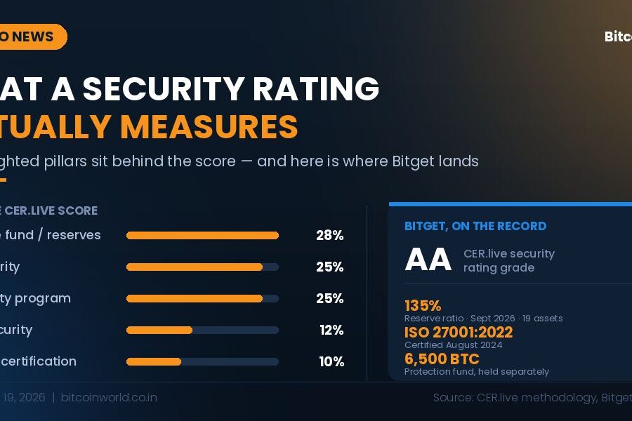 What a Crypto Exchange Security Rating Actually Measures &mdash; And Why Bitget Stands Out