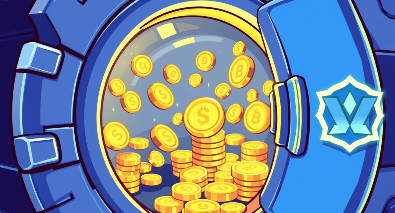 Strategic A16z Crypto deposits COMP tokens to institutional exchange in vibrant illustration