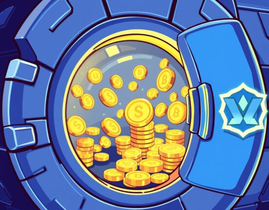 Strategic A16z Crypto deposits COMP tokens to institutional exchange in vibrant illustration