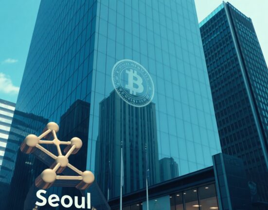 Modern office building in Seoul where a16z Crypto has opened its first Asia office