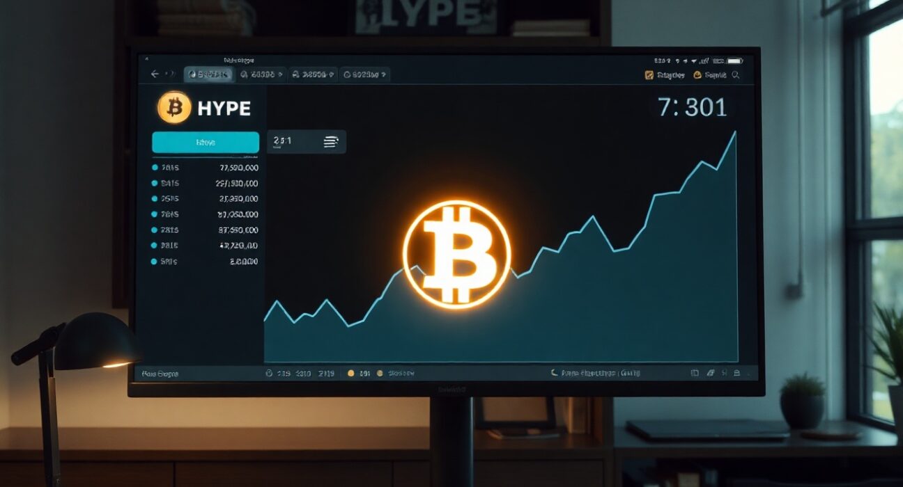 Cryptocurrency exchange interface showing HYPE token and wallet deposit activity