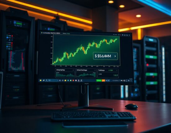 Cryptocurrency trading monitor showing HYPE token withdrawal and price chart
