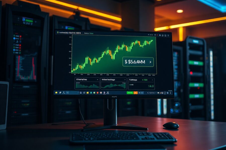 Cryptocurrency trading monitor showing HYPE token withdrawal and price chart