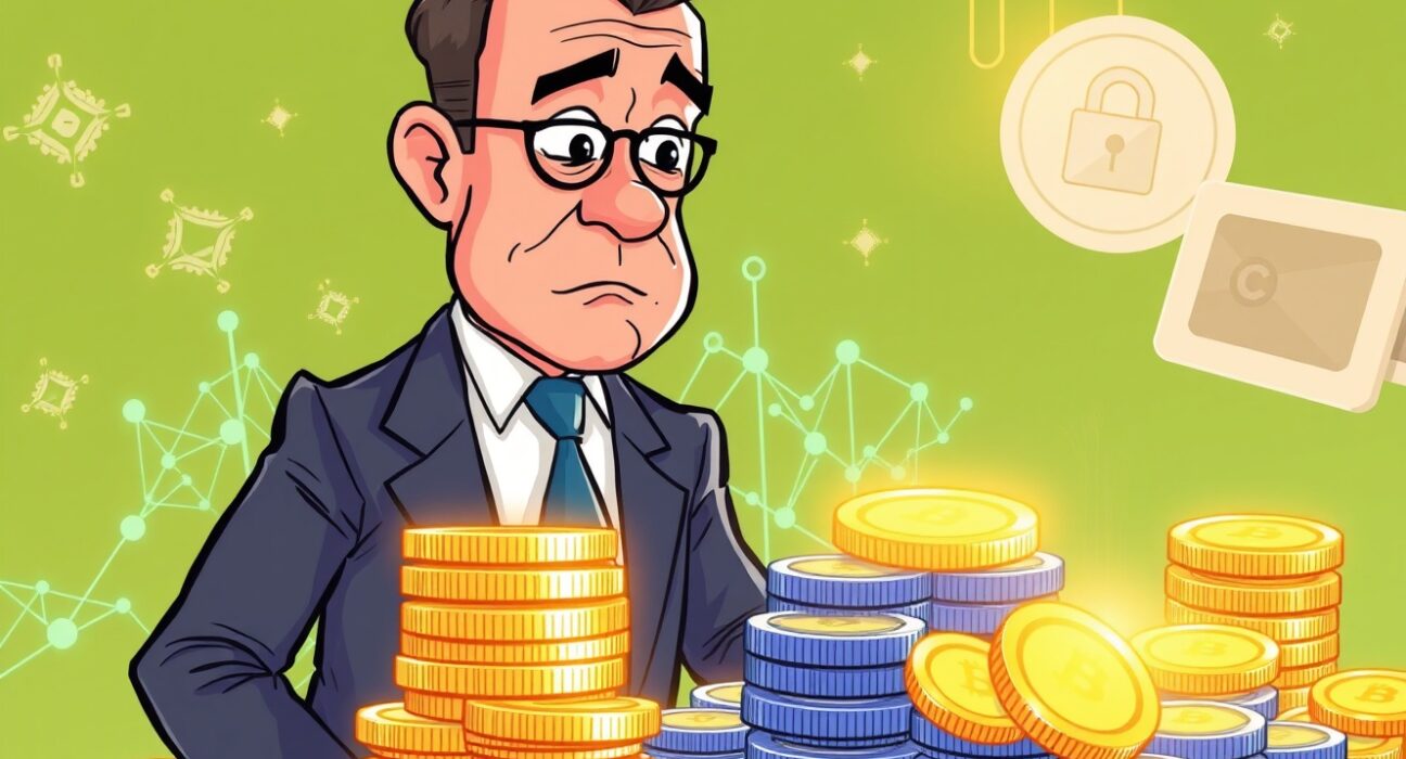 An illustration depicting a significant Aave founder ENA sale, symbolizing a large crypto transaction by a prominent figure.