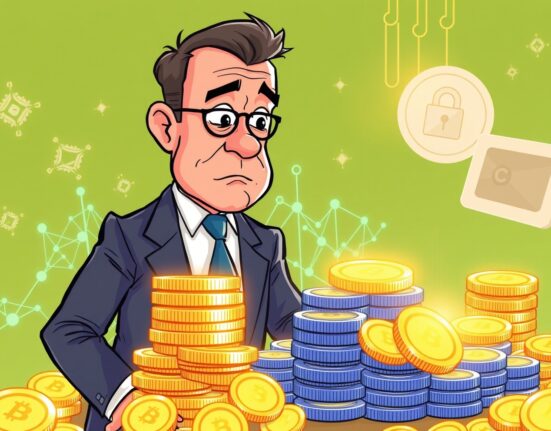 An illustration depicting a significant Aave founder ENA sale, symbolizing a large crypto transaction by a prominent figure.