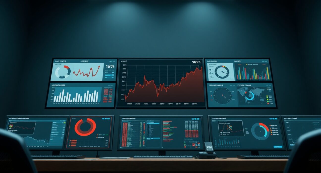 Aave risk management dashboard showing a critical liquidation event alert and data spike.