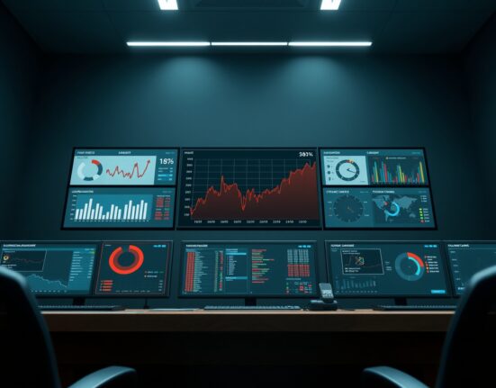 Aave risk management dashboard showing a critical liquidation event alert and data spike.