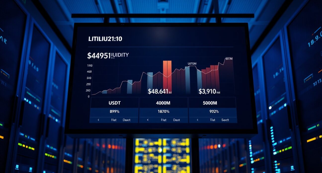 Dashboard showing Aave liquidity metrics for WETH, USDT, and USDC after recovery from KelpDAO rsETH hack