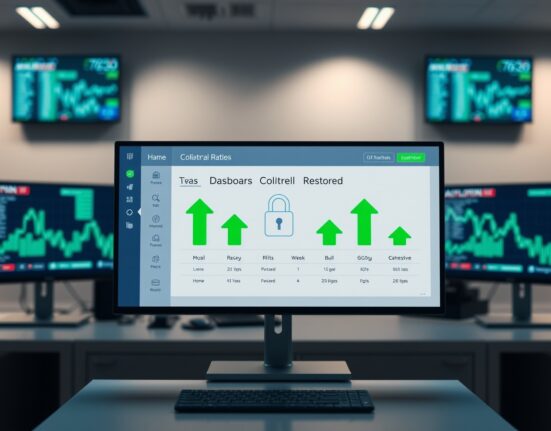 Digital dashboard showing WETH collateral ratio restored after exploit