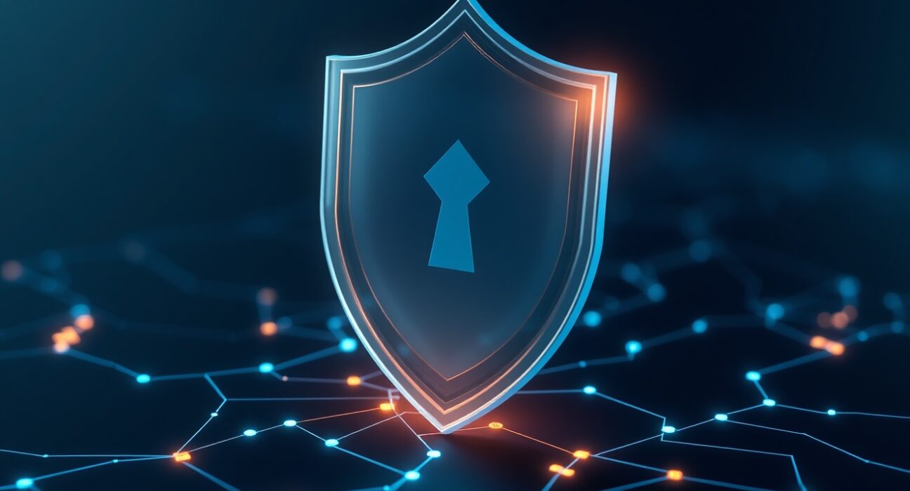 Aave Shield feature protecting a digital cryptocurrency transaction from high-risk price impacts.