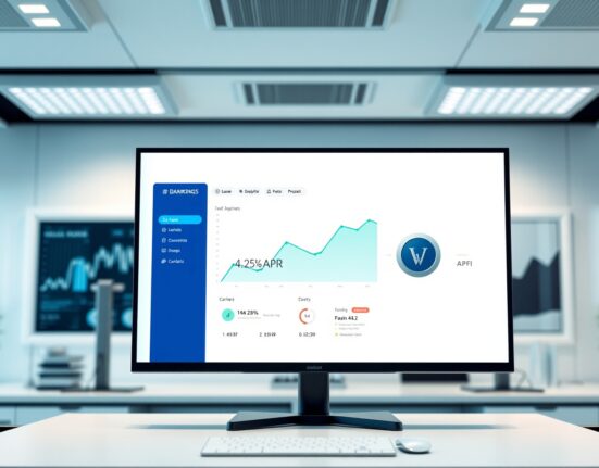 Aave SavingsGHO dashboard showing 4.25% APR and vault migration interface
