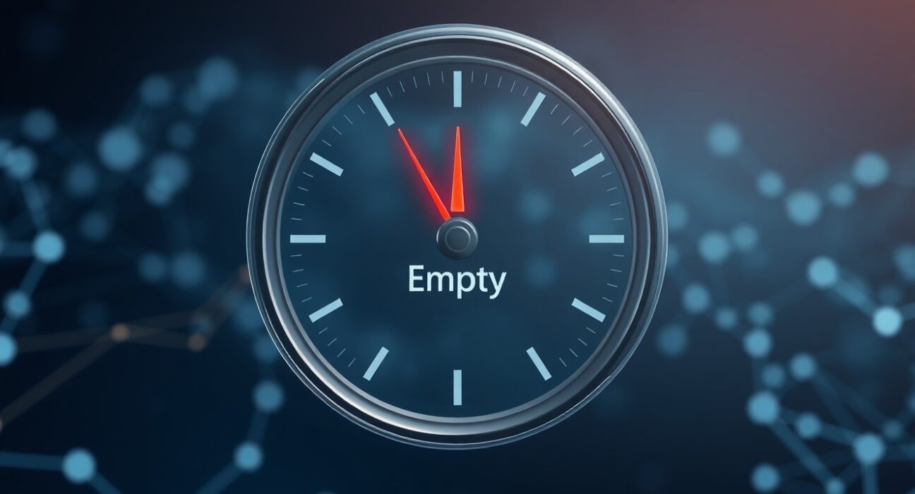 Visual metaphor for the Aave V3 USDC liquidity crisis and urgent need for a rate adjustment.