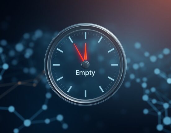 Visual metaphor for the Aave V3 USDC liquidity crisis and urgent need for a rate adjustment.