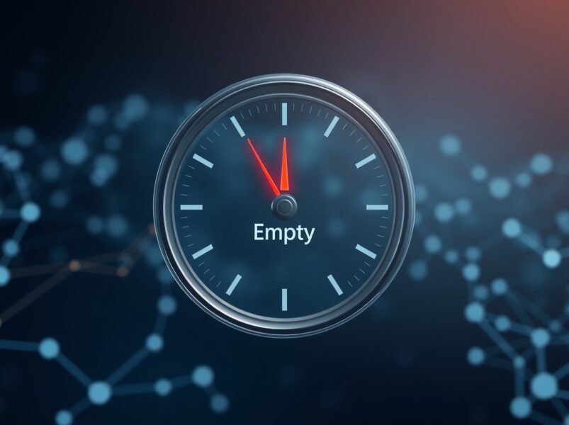 Visual metaphor for the Aave V3 USDC liquidity crisis and urgent need for a rate adjustment.