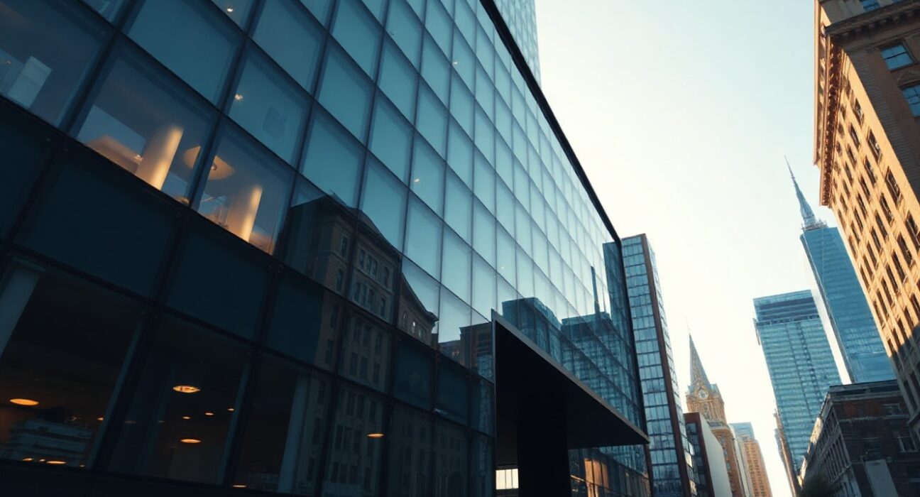 London financial district office building representing Abraxas Capital's headquarters