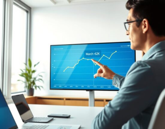 Analyst reviews ADP Employment Change data showing a March 2025 increase of 62,000 private sector jobs.