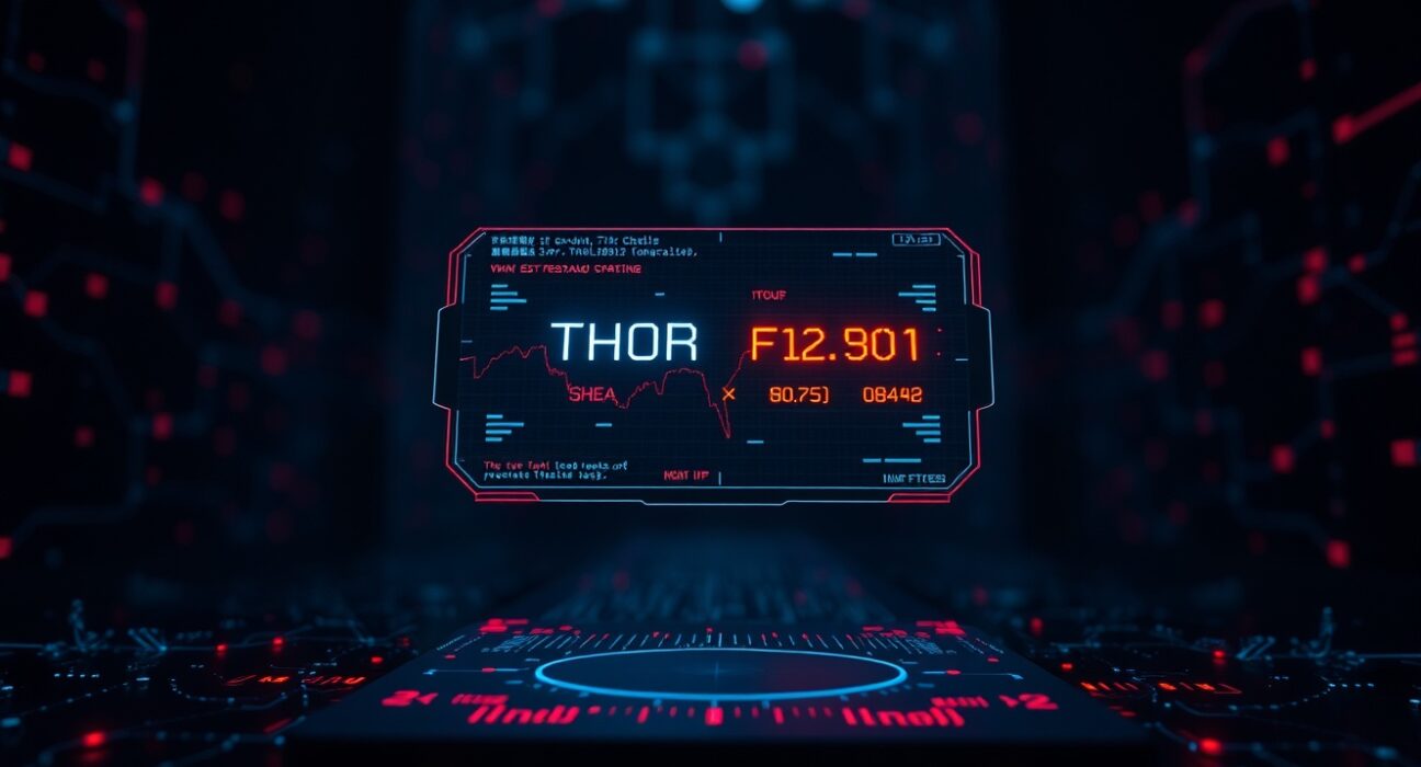 THORChain interface showing a crypto swap transaction from a hacker's wallet after a bridge exploit.