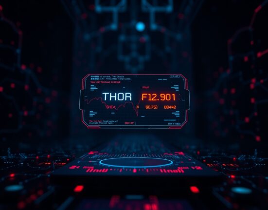 THORChain interface showing a crypto swap transaction from a hacker's wallet after a bridge exploit.