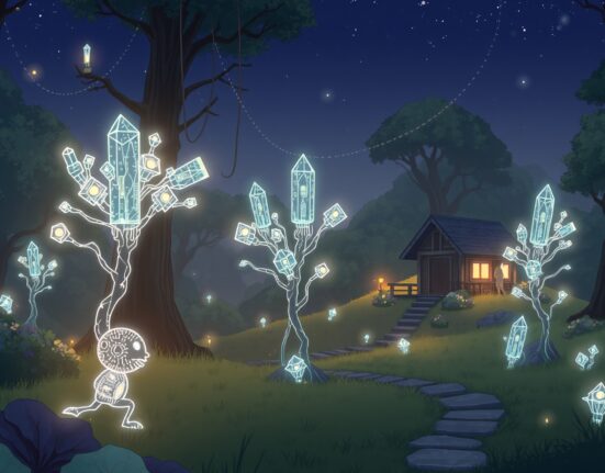 Conceptual illustration of AI agents as primary blockchain users interacting with digital protocols.