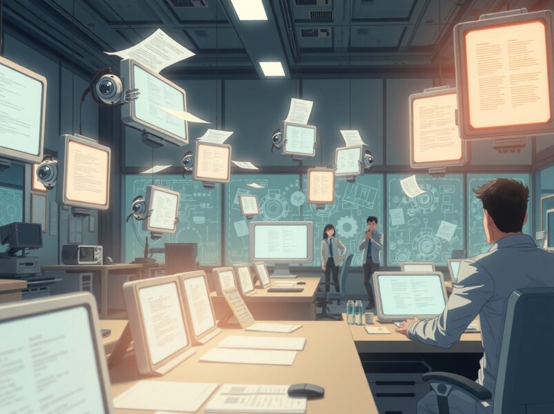 AI agents struggling with workplace tasks in professional office environment, Apex-Agents benchmark results visualization