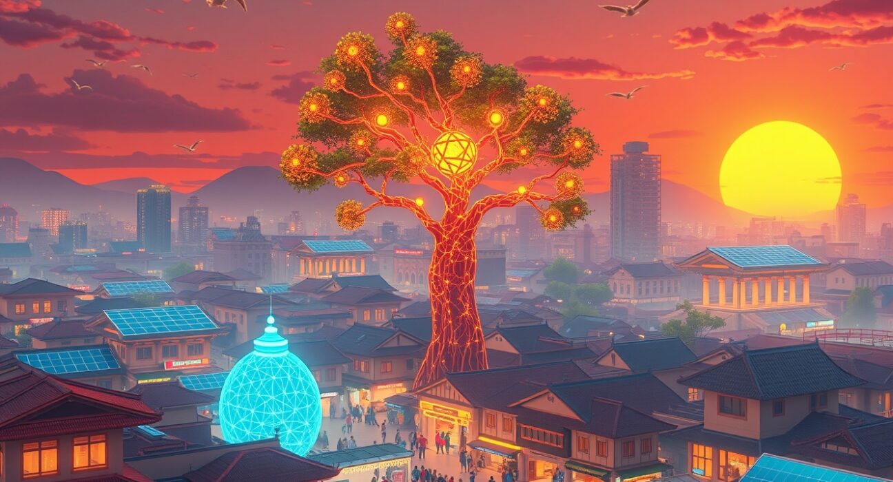 AI technology transforming emerging markets economic growth with digital infrastructure and traditional development