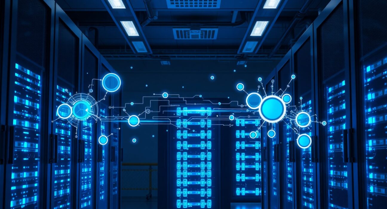 Data center infrastructure supporting AI bot traffic growth predicted by Cloudflare CEO