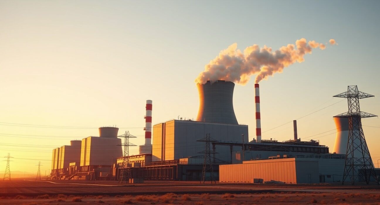 Industrial natural gas power plant and data center complex built to fuel artificial intelligence computing demands.