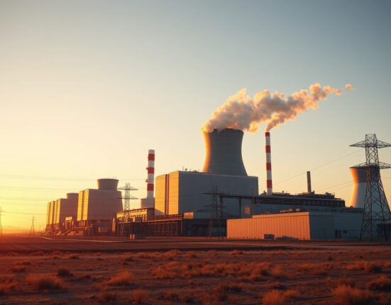 Industrial natural gas power plant and data center complex built to fuel artificial intelligence computing demands.