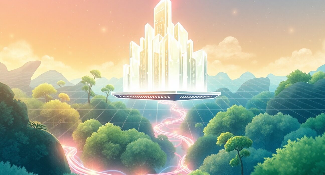 Blockchain-based AI data integrity verification system ensuring transparent data quality for machine learning models.