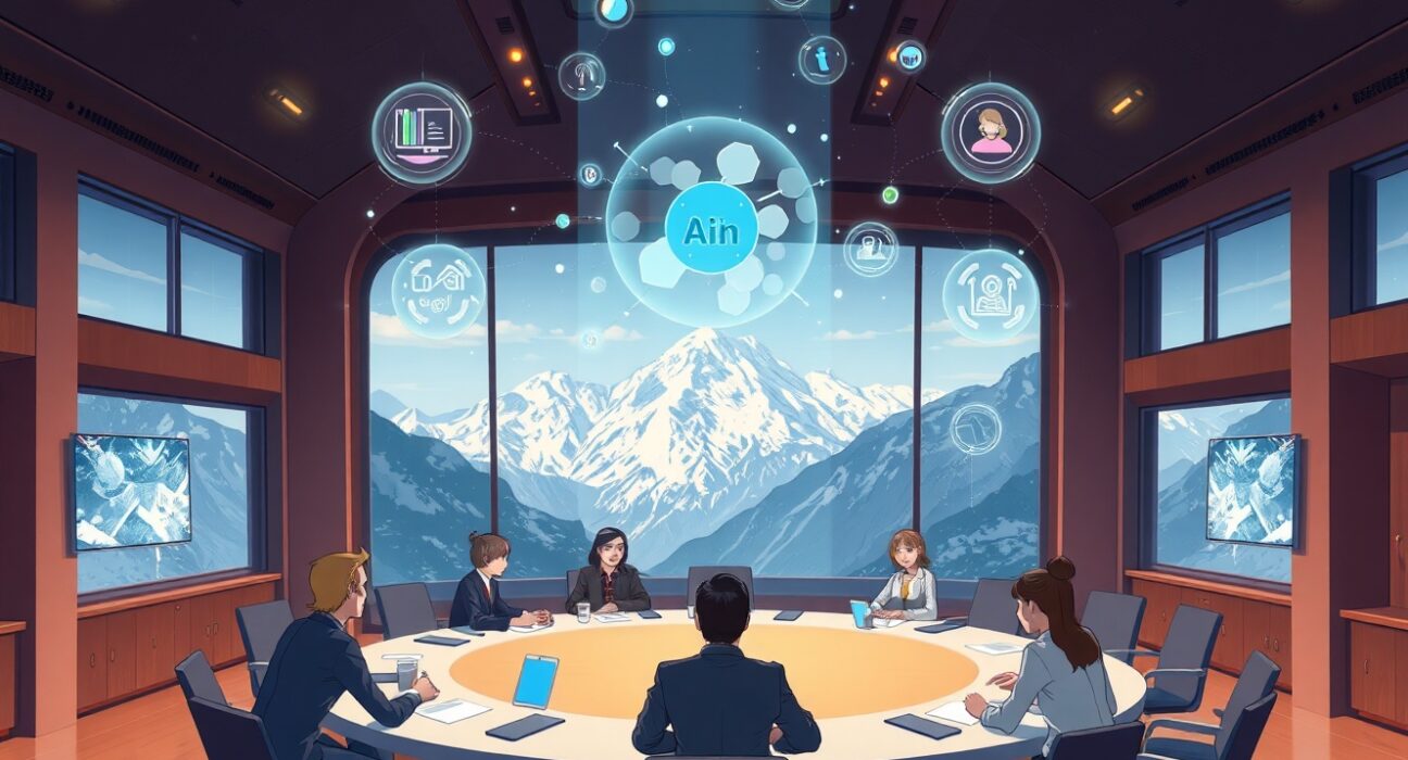 Tech CEOs debate AI future at Davos 2025 conference with tension and visionary statements