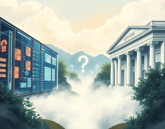 AI government collaboration gap between tech innovation and policy planning with ethical