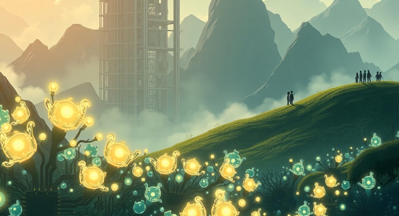 A reflective analysis of the AI industry's pivotal 2025 shift from hype to scrutiny over valuations and safety.