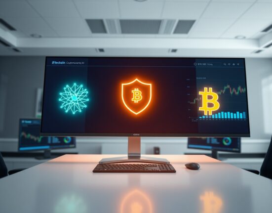 Analysis of AI and privacy cryptocurrency surge during Bitcoin market rebound on trading dashboard.