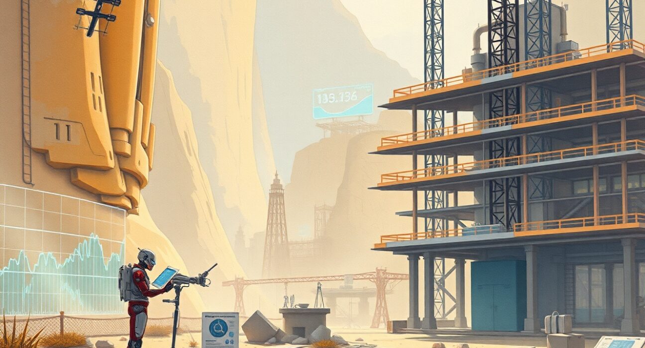 AI sector analysis showing construction, healthcare and investment transformation through ING research data visualization