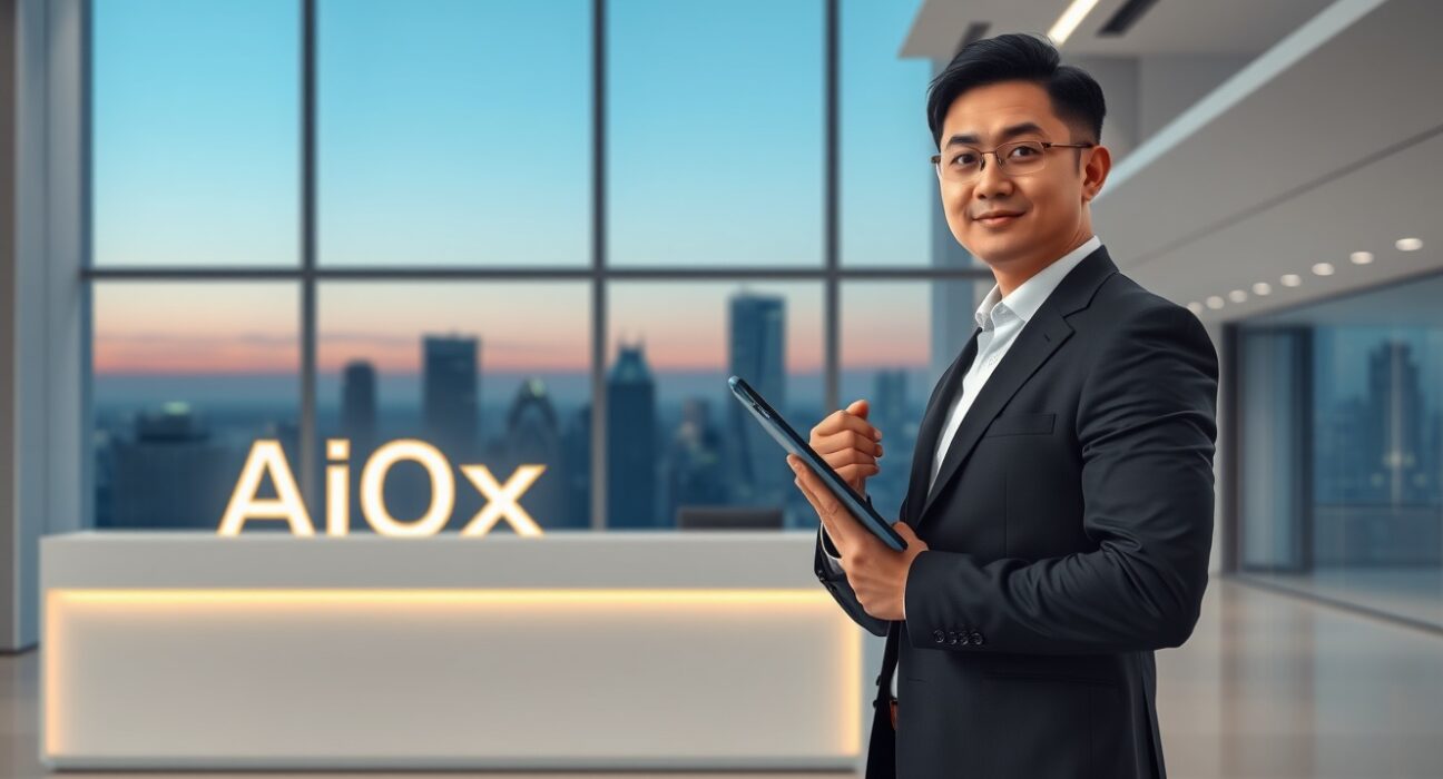 AI0x CEO Park Seong-hoon at the company's headquarters following the strategic rebranding from Tikrimi.