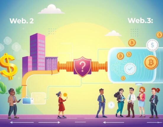 Cartoon illustration of Aleo's private crypto payroll service securely processing payments for businesses, ensuring data privacy.