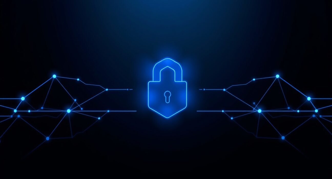 Algorand's quantum-resistant blockchain node symbolizing advanced security praised by Google.