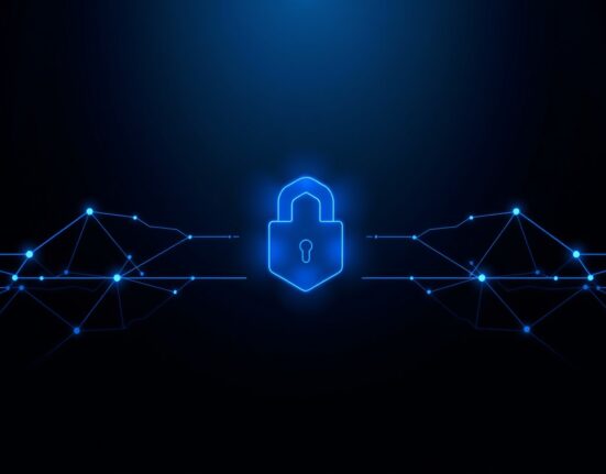 Algorand's quantum-resistant blockchain node symbolizing advanced security praised by Google.