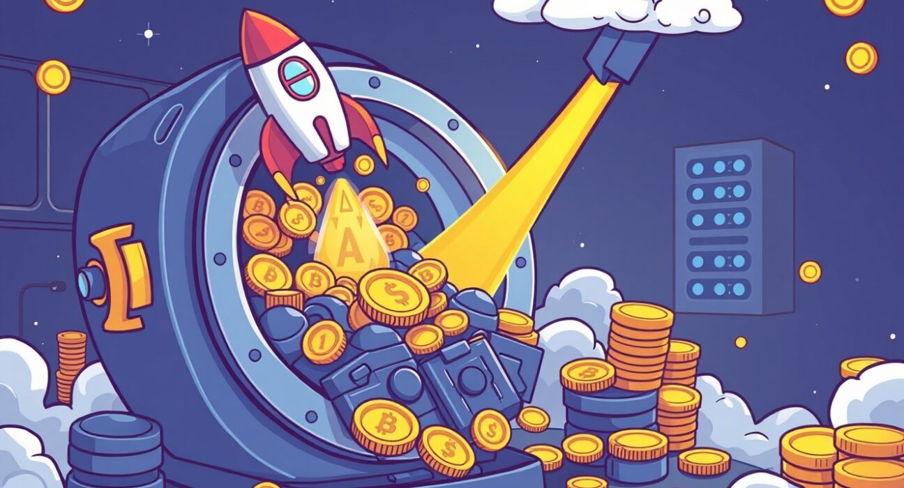AlphaTON securities funding fuels AI and TON token ecosystem growth in vibrant illustration