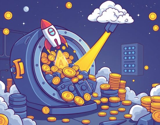 AlphaTON securities funding fuels AI and TON token ecosystem growth in vibrant illustration