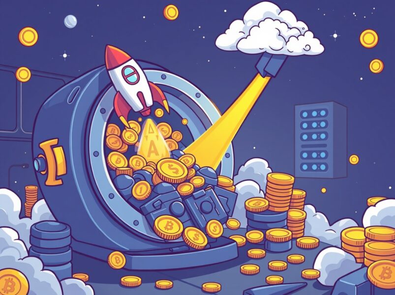 AlphaTON securities funding fuels AI and TON token ecosystem growth in vibrant illustration