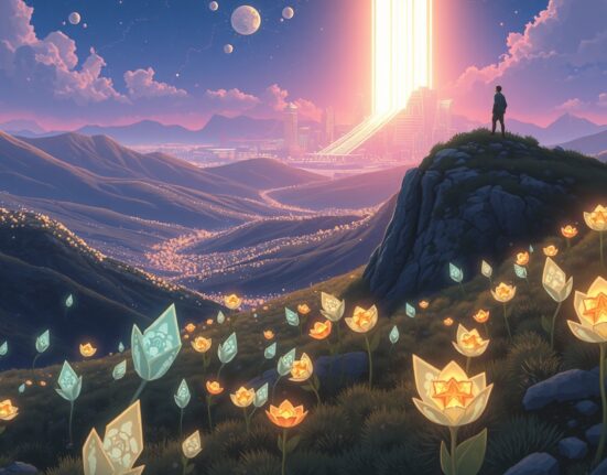 Visual metaphor for the altcoin market crash showing cryptocurrencies at historic lows while